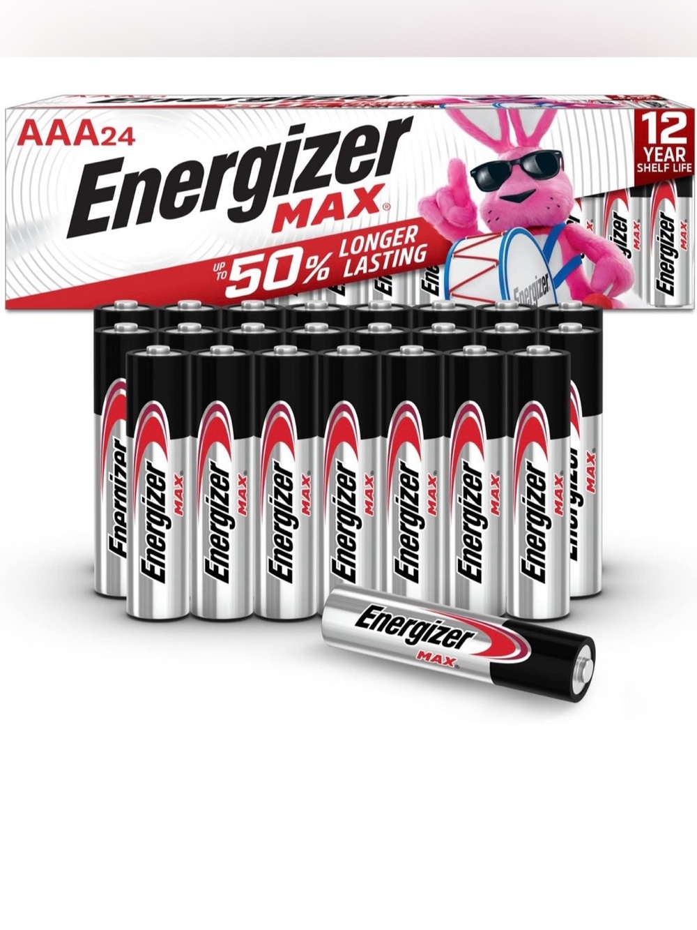 Energizer MAX AAA Batteries (24 Pack), Triple A Alkaline Batteries